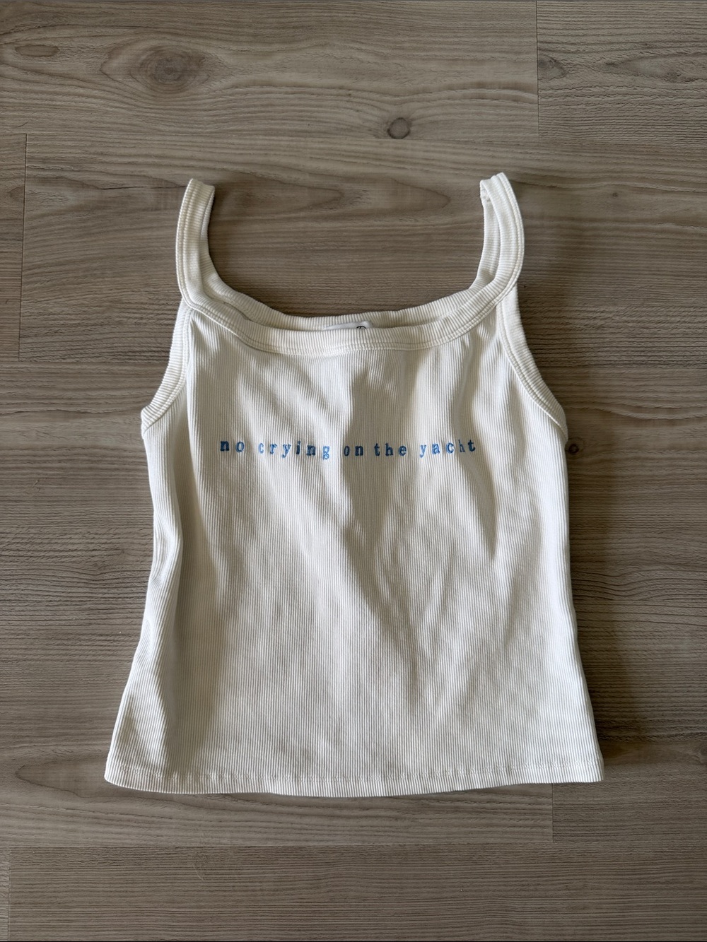 Emory Park Ribbed No Crying On The Yacht Tank